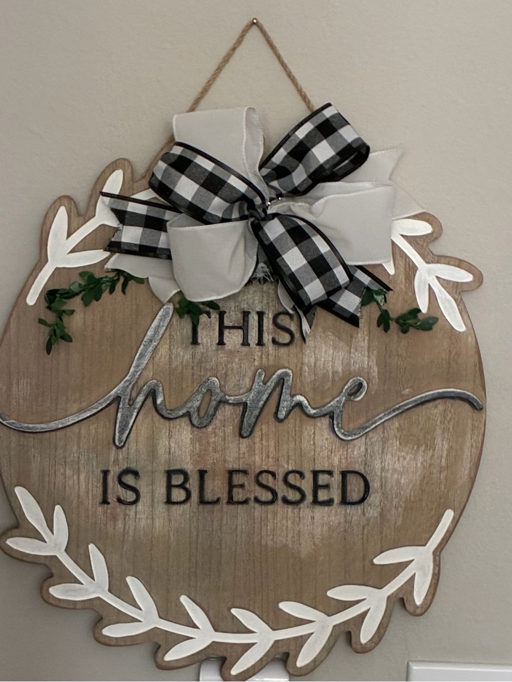 “Blessed Home”  Farmhouse Hanging